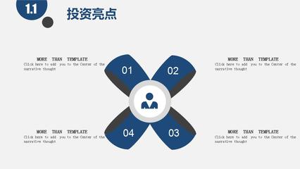 藍(lán)色商務(wù)金融投資策劃書ppt模板